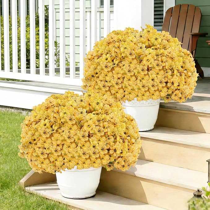 22 Bundles Artificial Flowers Outdoor, Faux Flowers UV Resistant - Image 5