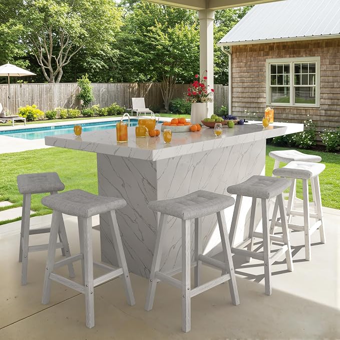 Ciokea 6 Set 29" Outdoor Bar Stools by CIOKEA