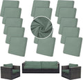 Outdoor Cushion Covers Set, Replacement by SUKAIKEQA