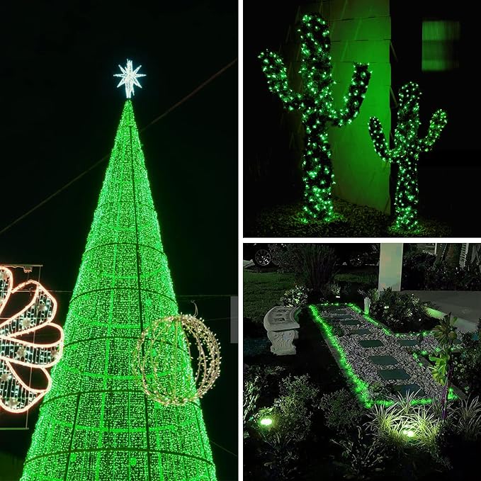 Solar String Lights Outdoor, 2 Pack 80FT 200 LED Solar Halloween Twinkle Lights - Image 3