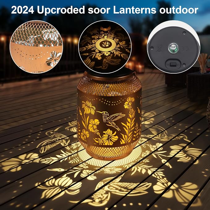 Solar Lanterns Outdoor Waterproof, Birthdays Gifts - Image 3