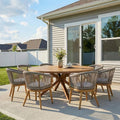 PURPLE LEAF 9-Piece Patio Dining Set by PURPLELEAF