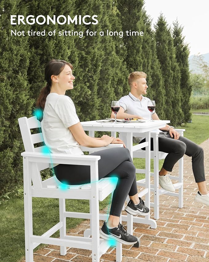 SERWALL 6 Pieces Outdoor Patio Bar Set - Image 7