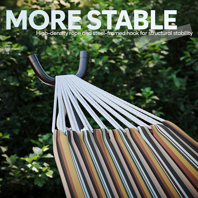 Hammock with Stand for Outside, 600lbs Portable Hammock with Steel Frame for - Image 4