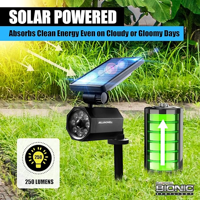 Bell+Howell Bionic Spotlight LED Solar Lights Solar-Powered Spot Light - Image 2