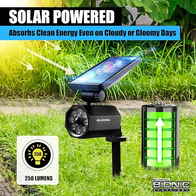 Bell+Howell Bionic Spotlight Motion Solar Spot Lights Outdoor Waterproof - Image 2