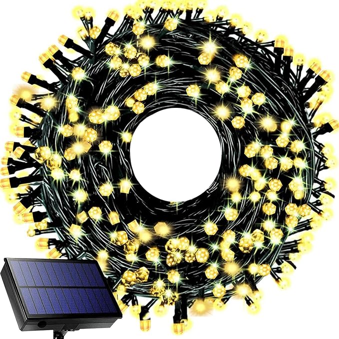 Solar Christmas Lights Outdoor, 115 Ft 300 LED 8 Modes Waterproof Patio Lights by Ucutely