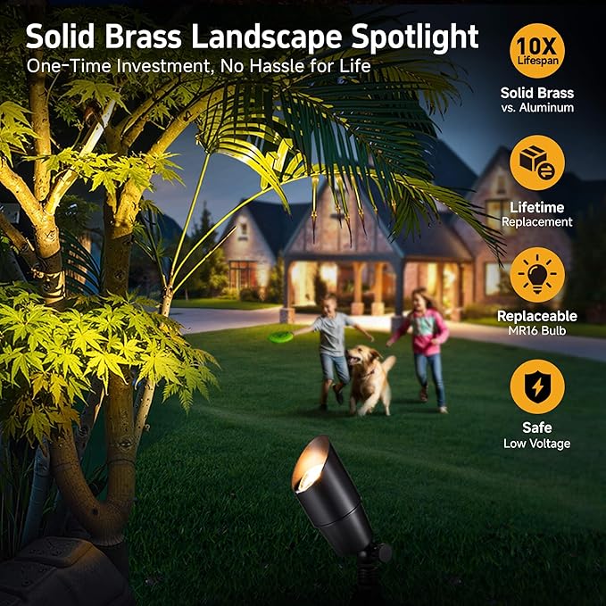 Gardenreet Brass Landscape Lighting - Image 2