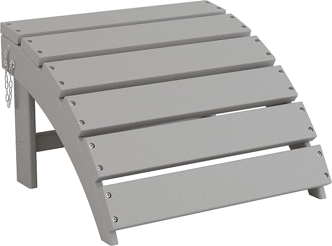 Sundale Outdoor Folding Plastic Adirondack Ottoman, All-Weather Adirondack by SundaleOutdoor