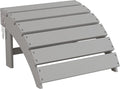 Sundale Outdoor Folding Plastic Adirondack Ottoman, All-Weather Adirondack by SundaleOutdoor