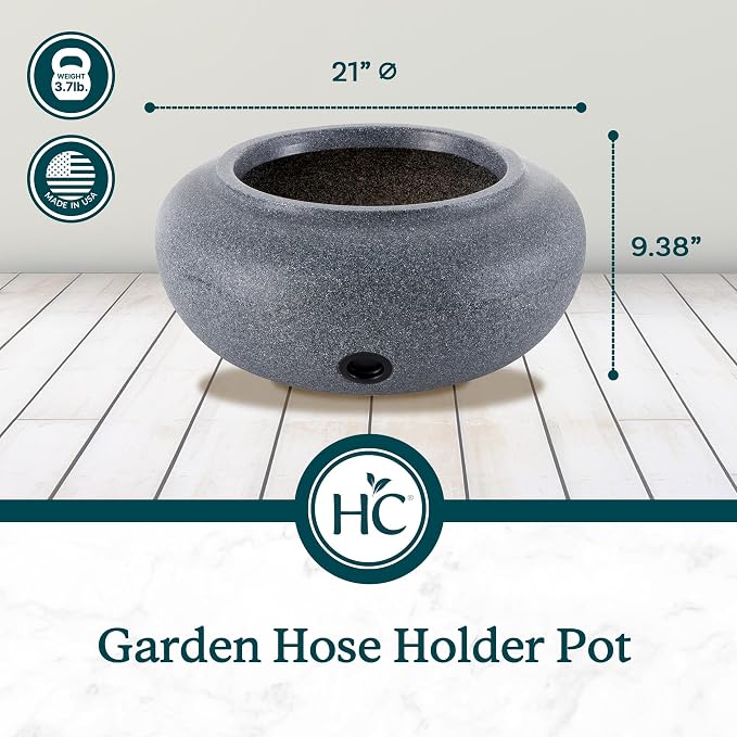 HC Companies Versatile 21 Inch Round Natural Decorative Plastic Outdoor Garden - Image 4