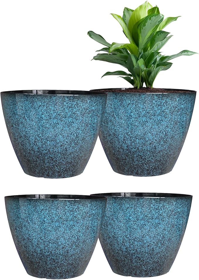 8 inch Plant Pots, Flower Pots for Garden Home Decor by Vanslogreen