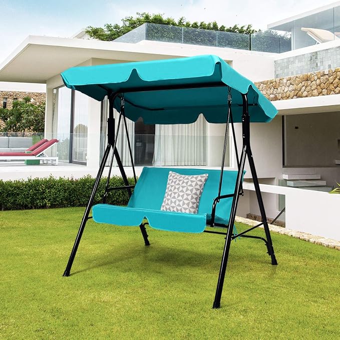 Tangkula 2 Person Porch Swing, Outdoor Swing - Image 2
