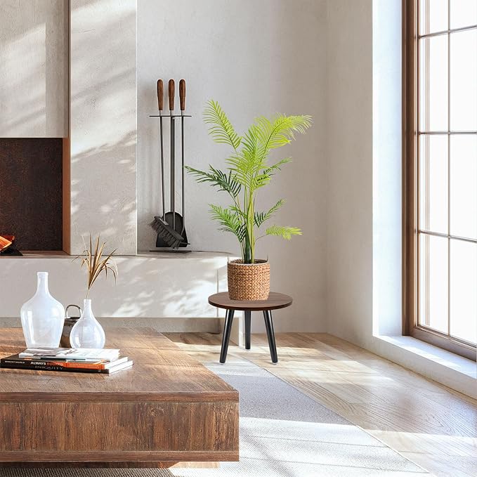Indoor Plant Stand, Wood Mid Century Plant Table in Walnut Finish, Tall Plant - Image 6