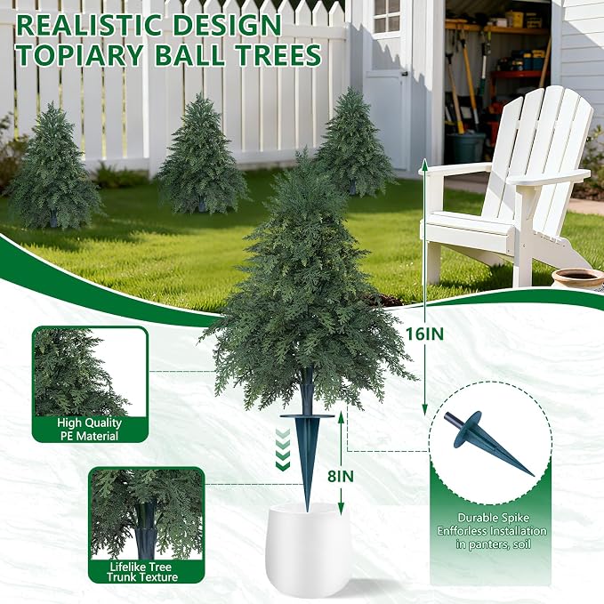 Artificial Cypress Topiary Cedar Trees - Image 4