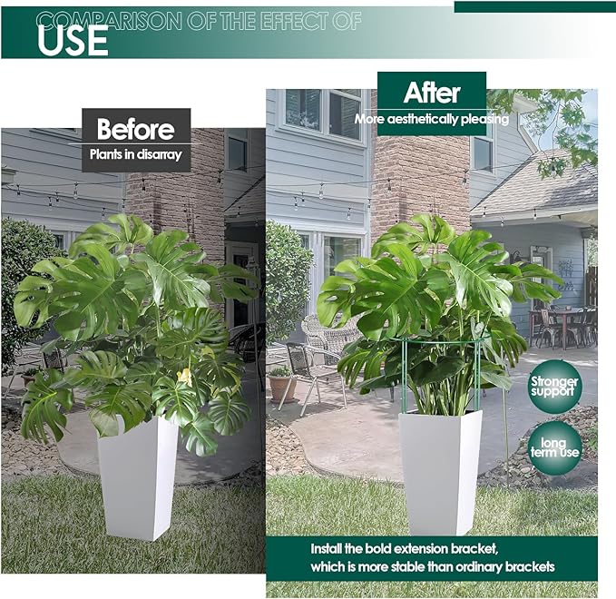 12 Pack Garden Plant Support Stakes, Half Round Peony Cages and Supports - Image 5