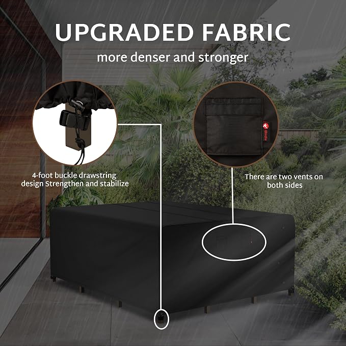 iBirdie Outdoor Patio Furniture Set Covers 110 x 84 inch Waterproof - Image 7