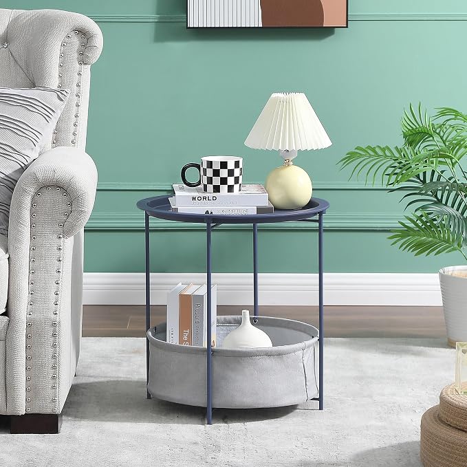 VECELO Round Side/End Table - Image 2