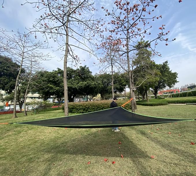 LUKETURE Triangle Camping Hammock, 10ft Multi Person Hammocks Max 1100 lbs - Image 8