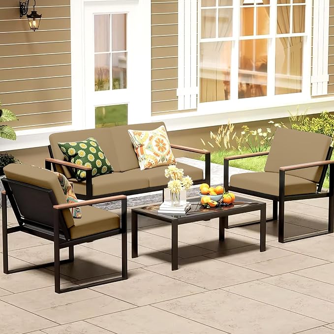 8Pcs Patio Cushion Covers, Outdoor Cushions Covers, Stretch Cushion Covers - Image 6
