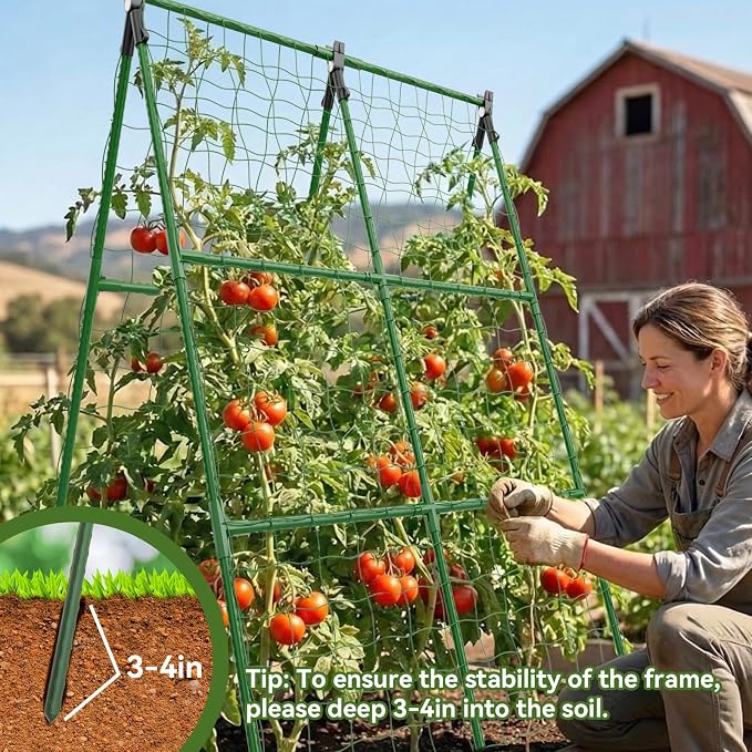 2 Pack Cucumber Trellis, A-Frame Vegetable Trellis - Image 7