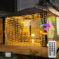 ZAIYW Curtain Lights 600 LED 20Ftx10Ft, Dual Color Changing Curtain Fairy Light by ZAIYW