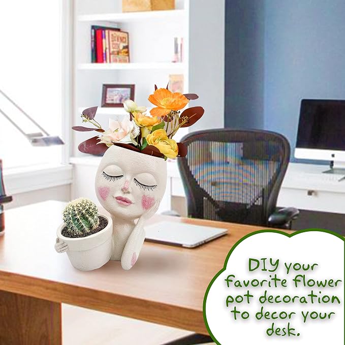 Face Plant Pot - Double Flower Pots - Image 2