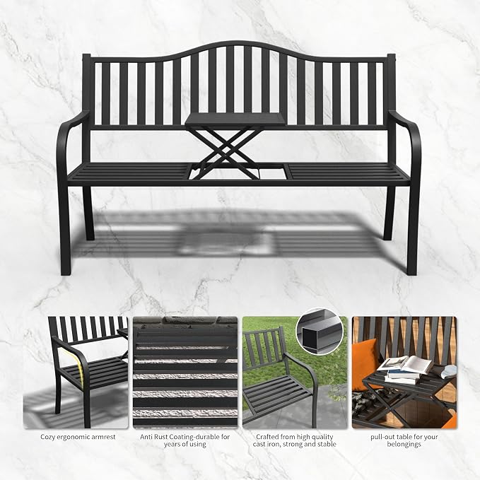 YLGJ&TIDY 50 Inches Garden Benches - Image 9