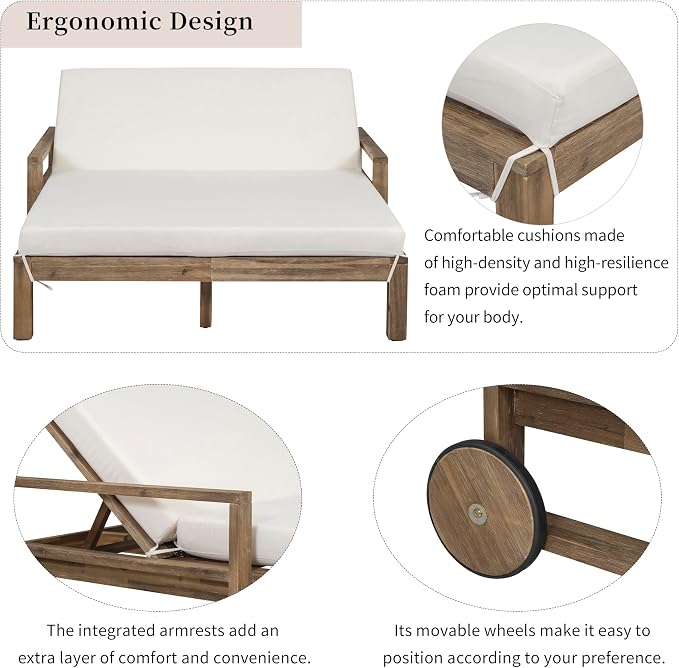 LUMISOL Outdoor Patio Daybed - Image 4