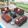 BULEXYARD 9 Pcs Highback Patio Furniture Set by BULEXYARDFURNITURE