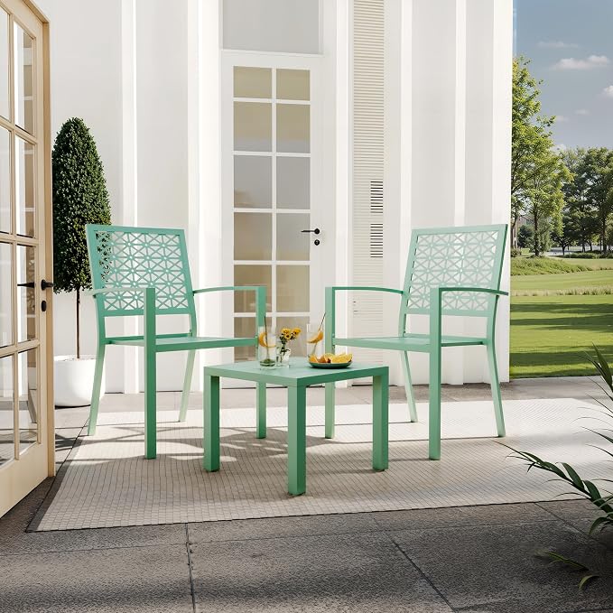 GAOMON 3 Piece Patio Bistro Set, Outdoor Patio Furniture Set - Image 7
