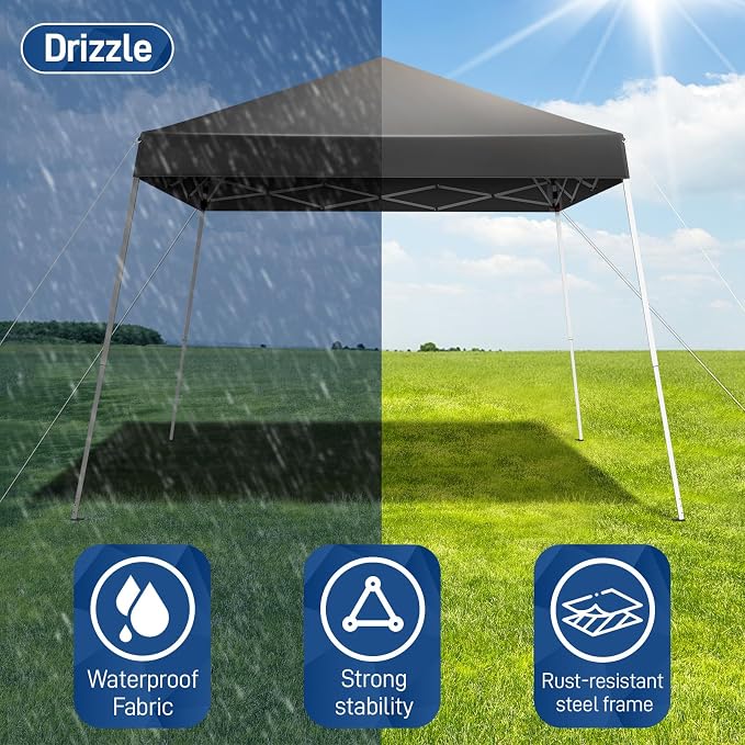 Outvita Canopy 7.8x7.8' Pop Up Commercial Instant Gazebo Tent, Waterproof & UV - Image 6