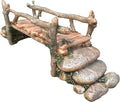 Fairy Garden Bridge, Stone and Log Design, 7.5" Wide by MokobohoHomeandPetProducts