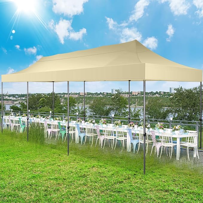 COBIZI 10x30 Pop up Canopy Tent 10x30 Canopy No Sidewall Waterproof Heavy Duty - Image 7