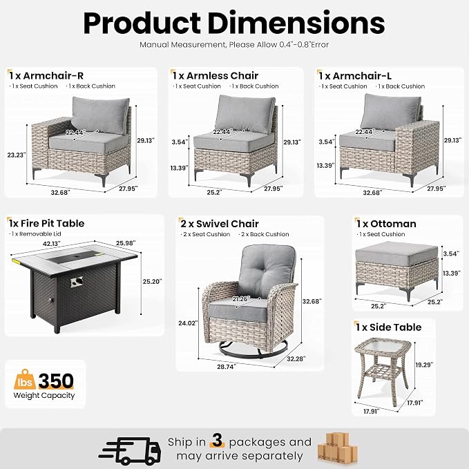ovios 8-Piece Patio Furniture Set - Image 8