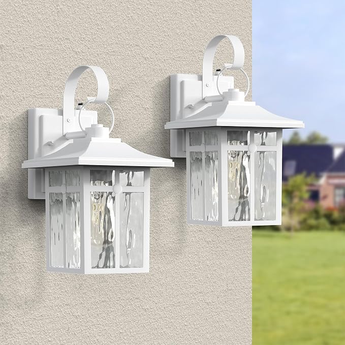 2 Pack Outdoor Dusk to Dawn Wall Lights, Outdoor Light Fixtures Wall Mount - Image 8