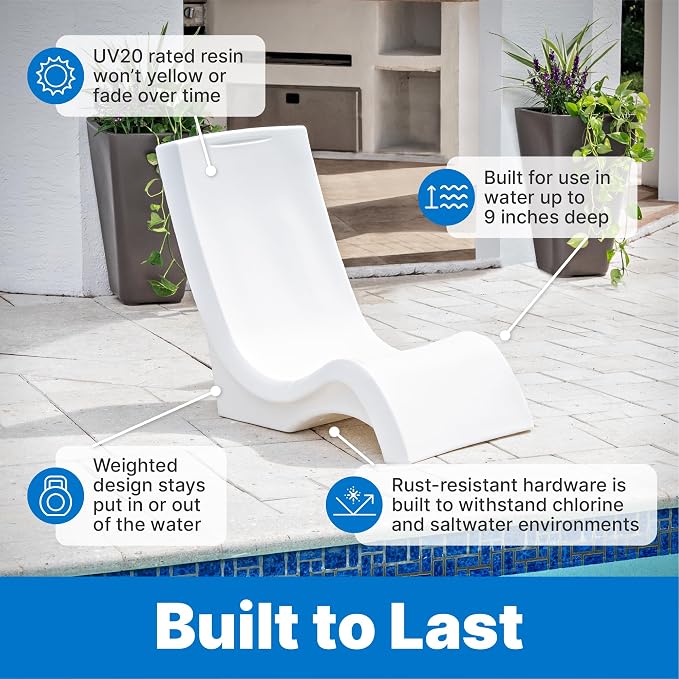 Step2 Vero Pool Chair, Fade-Resistant, Waterproof Patio Furniture - Image 5