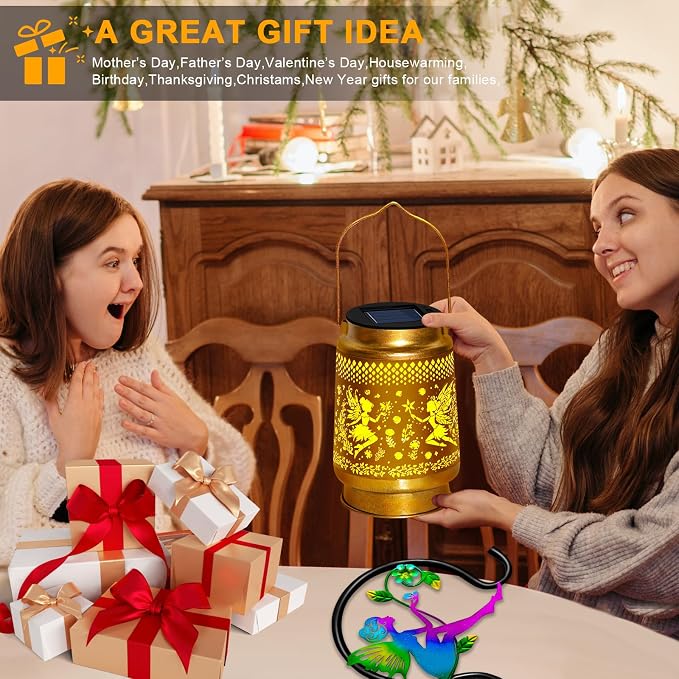 2 Packs Fairy Solar Lanterns Outdoor Waterproof - Image 7