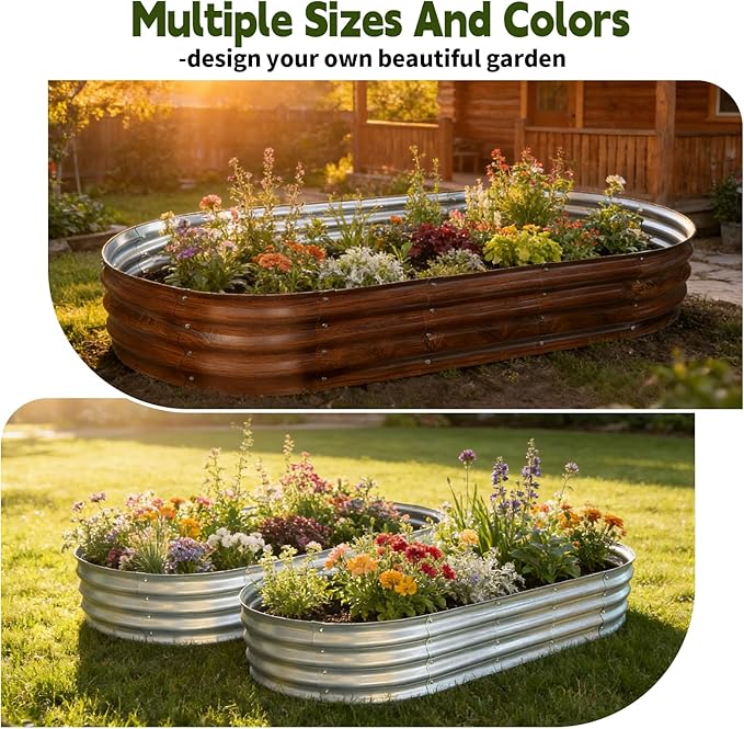Galvanized Raised Garden Bed Outdoor, Large Raised Bed - Image 6