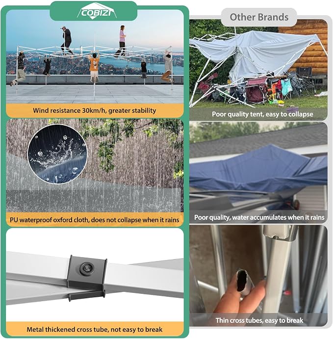 COBIZI 13x26 Pop up Canopy Tent 13x26 Canopy - Image 3