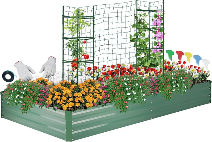 ONCEMORE Galvanized Raised Garden Bed by ONCEMORE