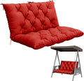 Porch Swing Cushion with Backrest, Waterproof Bench Cushion by Pakunoda