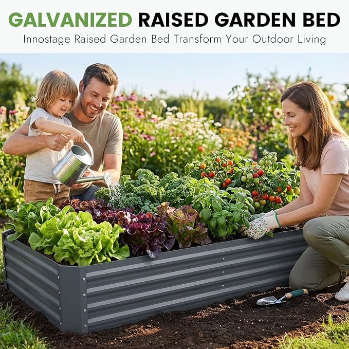 INNO STAGE Galvanized Raised Garden Bed Kit, Rust-Resistant & Easy Assembly - Image 2