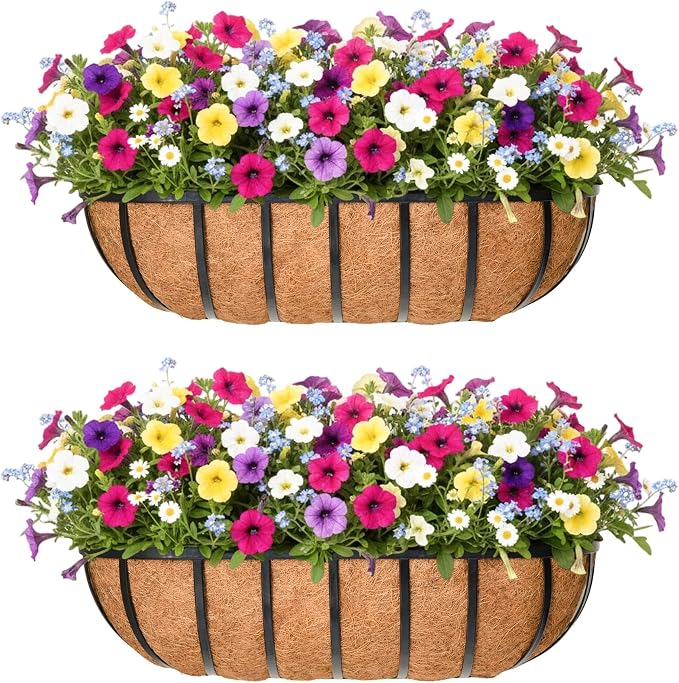 36'' Window Box Railing Planter by Qusuxi