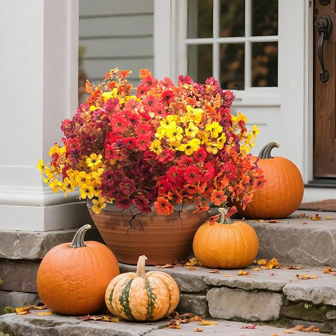 20 Bundles UV Resistant Artificial Fall Flowers - Image 3