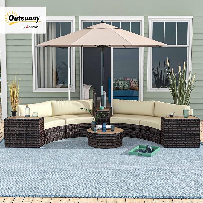 Outsunny 8 Piece Patio Furniture Set - Image 2