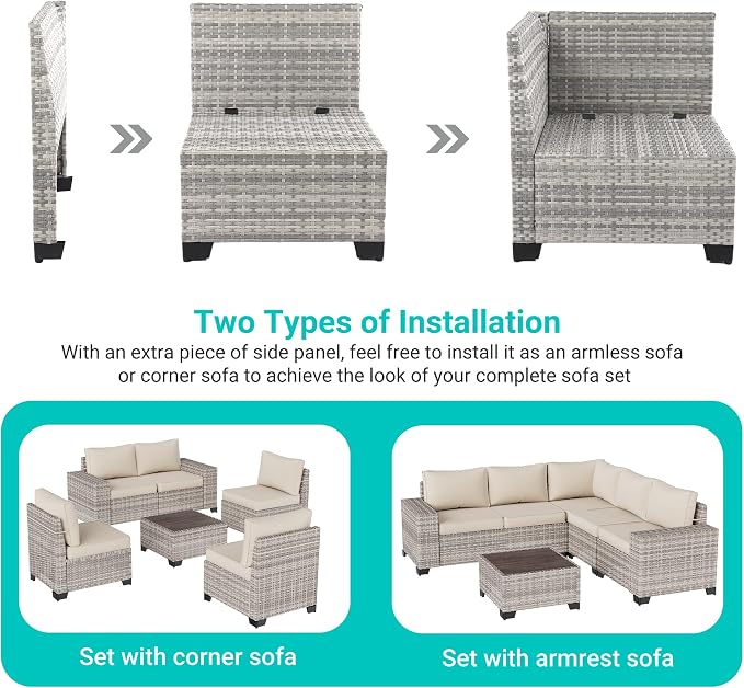 10-Piece Outdoor Patio Furniture Set - Image 3