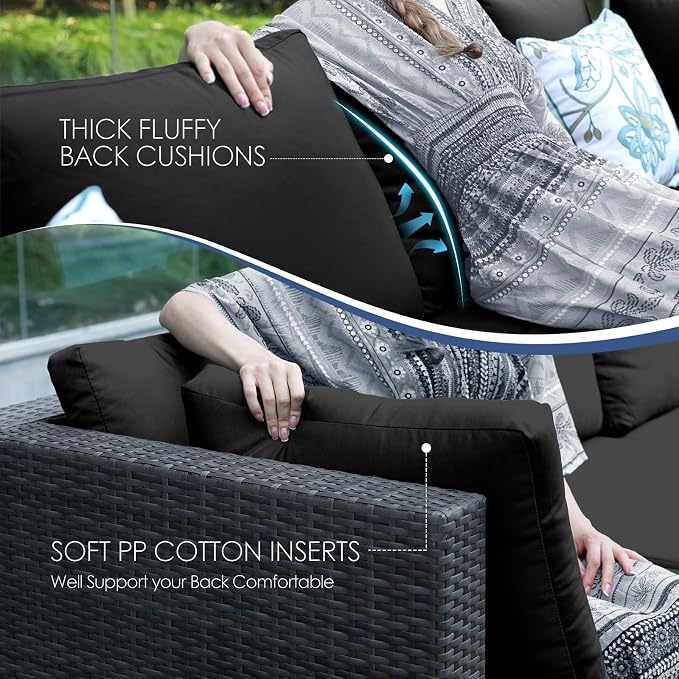 NICESOUL 11 Piece Sectional Patio Set - Image 8