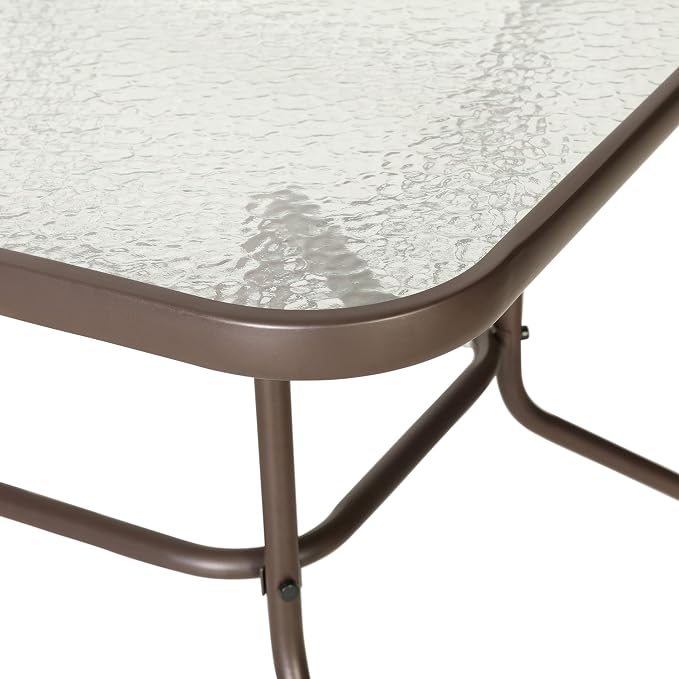 Flash Furniture Tory 31.5" x 55" Rectangular Tempered Glass Metal Table - Image 8
