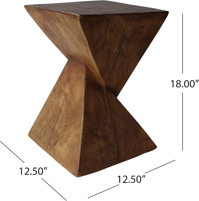 Christopher Knight Home Jerod Light-Weight Concrete Accent Table - Image 3